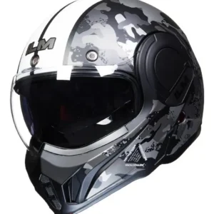 Casco De Moto Abatible Ilm Camuflaje