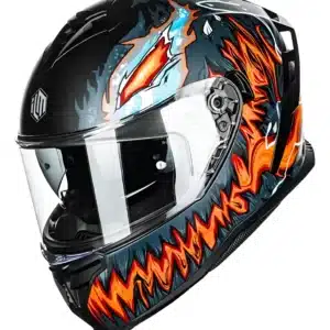 Casco Integral Para Moto Ilm Street Fuego Electrico Ece2206