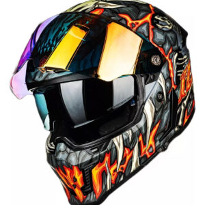 Casco de Moto ILM Vendetta DAY1 orange (Matte)