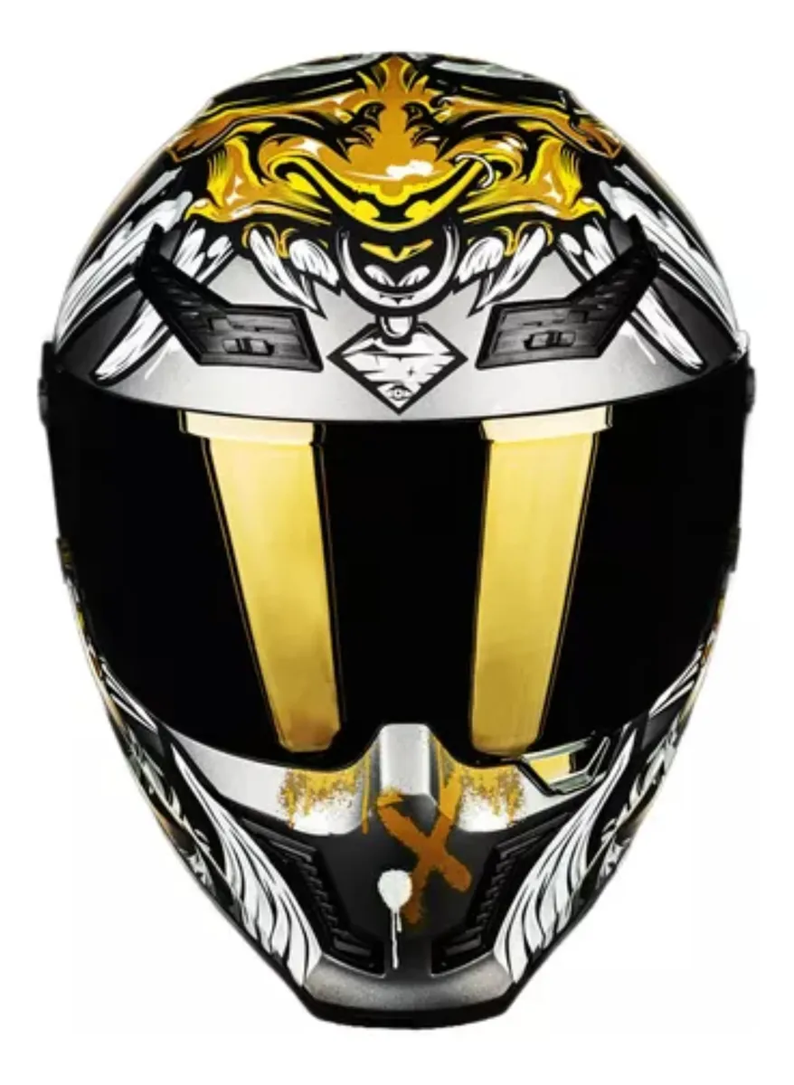 Casco de Moto ILM Vendetta RONIN gold - Imagen 3